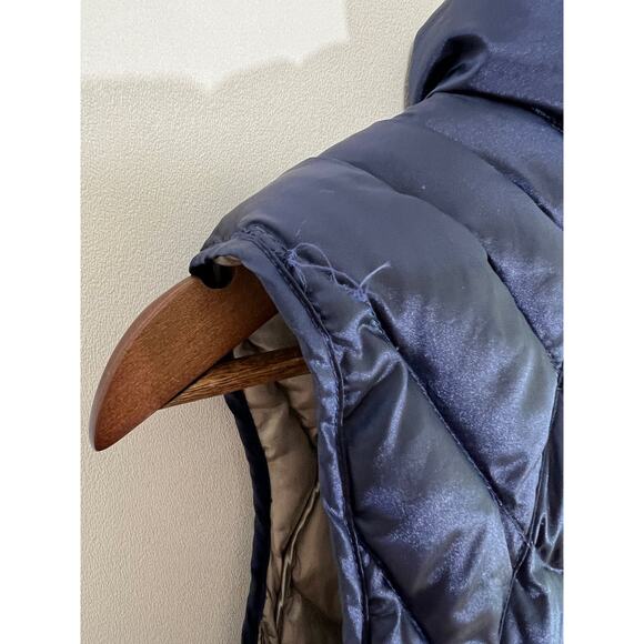 Bernardo Womens Blue Goose Down Puffer Vest Size Medium - Picture 7 of 12